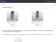 Tablet Screenshot of manteca.de